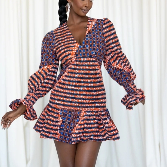 Ofuure Mini Ruffle dress B3 - Picture 5 of 13